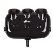 Разветвитель Ritmix RM-3123DC Black 2 USB + 3 прикуривателя