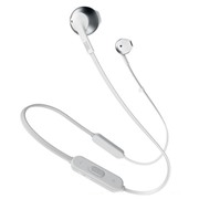 Наушники JBL T205Bt Silver беспроводные,вкладыши с микрофоном,Bt