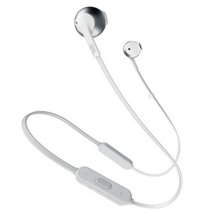 Наушники JBL T205Bt Silver беспроводные,вкладыши с микрофоном,Bt