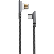 Кабель OLMIO (039482) Handy USB-C черный, 1.2 м, 2.1A,