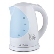 Чайник CENTEK CT-1039 белый 2.0л, 2200Вт, 2х цветн. внутр. подсветка, рисунок