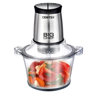 Измельчитель CENTEK CT-1394 600Вт, нерж. 1,5л, стекл. чаша,