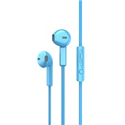 Гарнитура Maverick Deep Bass, мод. i12 голубой, плоский провод
