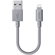 Кабель Deppa (72261) Apple 8-pin графит, 0.15 м, MFI алюминий/нейлон