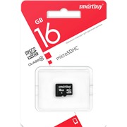 Карта памяти MicroSDHC 16 Gb SmartBuy class 10 LE б/ад SB16GBSDCL10-00LE
