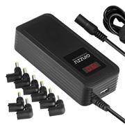 Адаптер питания для Ноутбуков GINZZU GA-1290, 90W,  8 адаптеров, LED дисплей, USB
