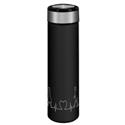 Термос LARA LR04-19 черный/сталь 420мл, soft touch, фильтр ситечко
