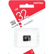 Карта памяти MicroSDHC 32 Gb SmartBuy class 10 LE б/ад SB32GBSDCL10-00LE