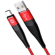 Кабель Nobby Expert USB-C красный, 1 м, 2A