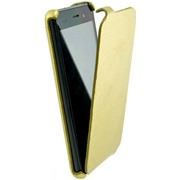 Чехол BQ S-5065 Choice флип, светло-золотая* экокожа