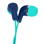 Наушники Canyon CNS-CEPM02GBL Green Blue вкладыши вакуумные с микрофоном