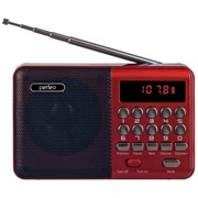 Радиоприемник Perfeo Palm красный FM/MP питание USB или акб 18650