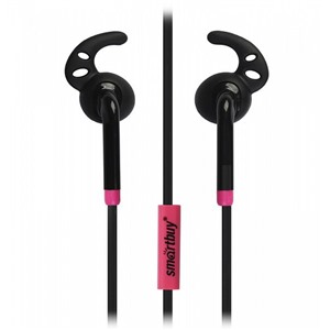 Наушники SmartBuy FIT SBH-410* Black/Pink вкладыши вакуумные с микрофоном