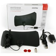 Антенна комнатная Smartbuy SB-DA-T2-W68  AMPL активная, 35 дБ