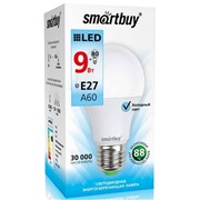 Светодиодная лампа Smartbuy E27 / A60 /  9Вт/холодный SBL-A60-09-40K-E27-N