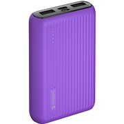 Аккумулятор внешний Deppa (33566) NRG Color 10000 mAh, фиолетовый 2.4A, 2xUSB