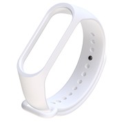 Ремешок BoraSCO для Xiaomi Mi Band 3/4 белый силиконовый