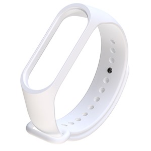 Ремешок BoraSCO для Xiaomi Mi Band 3/4 белый силиконовый