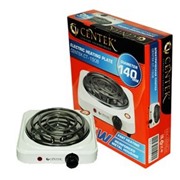 Плитка электрическая CENTEK CT-1508 белый 1000Вт, 1 конф., ТЭН 140мм, усиленный корпус