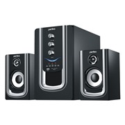 Акустическая система Perfeo Riviera PF-102-BT,черный/сереб.20Вт+5х2Вт,Bt,FM,USB/SD,ПДУ