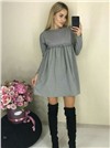 Платье ФОНАРИК серое RH118