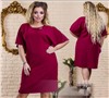 Платье Size plus лайт бордо RH122