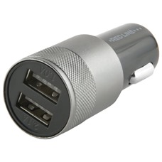 Зарядное устройство автомобильное, RED LINE C20, кабель для IPhone (iPad) 1м, 2 порта USB, выходной ток 2,1 А, черное, УТ000012248 ОЗ