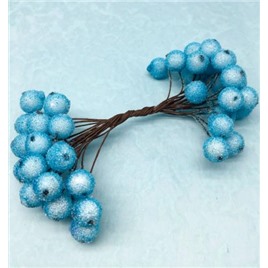 Рябина на ветке в сахаре Цвет: 318 (голубой) (1 упаковка - 20шт)