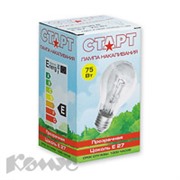 Электрич.лампа СТАРТ стандартная/прозрачная 75W E27