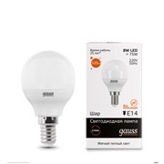  Gauss Лампа Gauss LED Elementary Globe 8W E14 2700K  (53118)