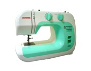 Швейная машина Janome 2055, 17 опер, обметочная, эластичная, потайная строчка, белый/зеленый   23955