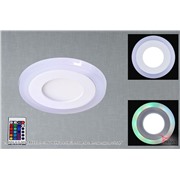  Reluce 50503-9.0-001TM LED3+3W  WH/DL+RGB панель светодиодная с ПДУ