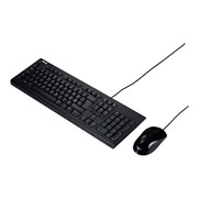 Комплекты (клавиатура + мышь)/ Набор клавиатура+мышь ASUS U2000, USB, клавиатура 107 клавиш (3 программируемых), мышь оптическая, 1000dpi, 3 кнопки+колесо, черный (90-XB1000KM00050-)