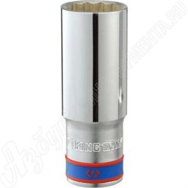 Головка торцевая глубокая двенадцатигранная 3/4", 32 мм, KING TONY, 623032M