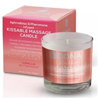 Dona Kissable Massage Candle Vanilla Buttercream, 135 г
Массажная свеча с ароматом ванили