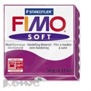 Глина полимерная фиолетовая, 56гр,запек в печке,FIMO soft 8020-61
