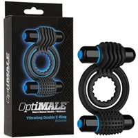 Doc Johnson Vibrating Double C-Ring, черный
Эрекционное кольцо с вибропулями