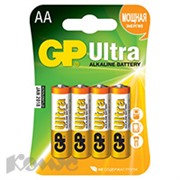 Батарея GP Ultra AA/LR6/15AU алкалин. бл/4