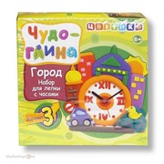 Набор ДТ Чудо глина.Набор для лепки с часами 18616