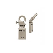 PNY 16GB USB Flash drive Micro Hook Attache metal design with hook system (P-FDI16G/APPHK-GE)