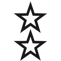 Shots Toys Nipple Sticker Open Stars, черные
Пэстисы в форме звездочек, с отверстиями для сосков
