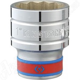 Головка торцевая стандартная двенадцатигранная 1/2", 1&1/8", дюймовая, KING TONY, 433036S