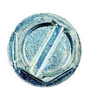 Саморез с пресшайбой по металлу, острая, головка шестигранная 4,8х13