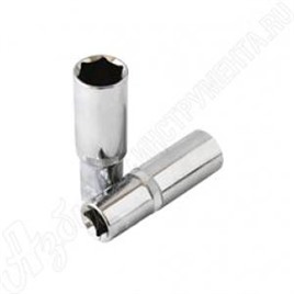Головка торцевая удлиненная 1/2", 15х77 мм, 6-гранная, КРАТОН, 2 28 07 008