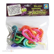 Лизун 1toy Т52284 Змейка 20см. 12шт. в пак.