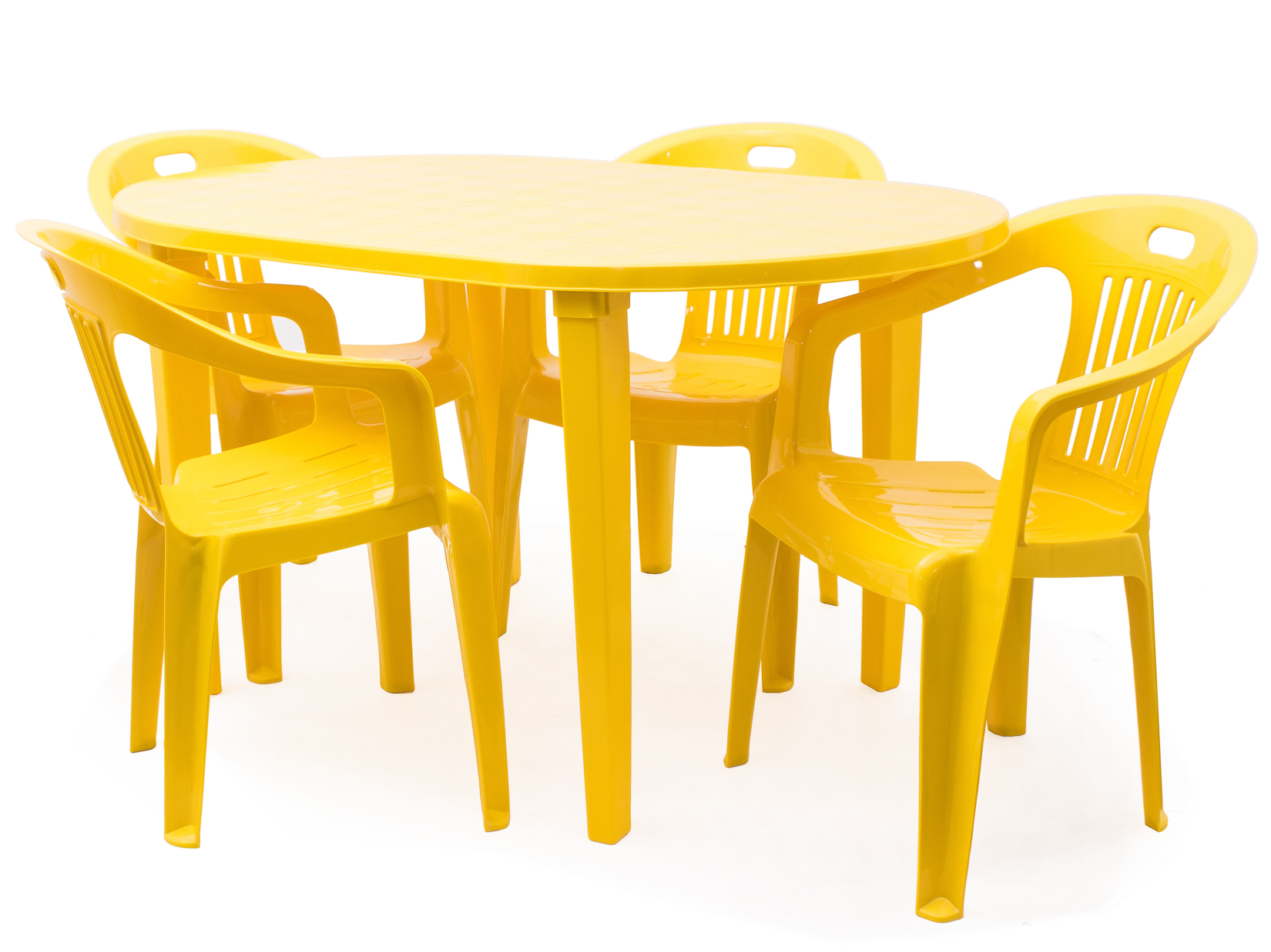 набор пластиковой мебели стол и стулья