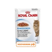 Влажный корм RC Ultra light для кошек (для взрослых от 1 года против лишнего веса) кусочки в желе (85 гр)
