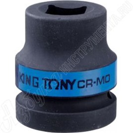 Головка торцевая ударная четырехгранная 1", 22 мм, футорочная, KING TONY, 851422M