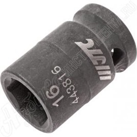 Головка торцевая ударная шестигранная 1/2", 16 мм, JTC, JTC-443816