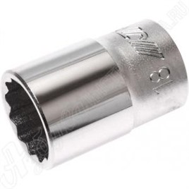 Головка торцевая двенадцатигранная 1/2", 18 мм, JTC, JTC-43918